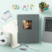 Schattige Kat Leest Sticker (iPad Cover)