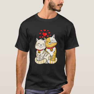Schattige Kat Liefde Kitten Adoptie T-shirt