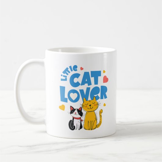 Schattige Kat Liefhebber Koffiemok (Links)