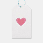 Schattige kat meisje verjaardagsgunst cadeaulabel (Achterkant)