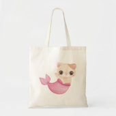 Schattige kat mermaid (1) tote bag (Voorkant)