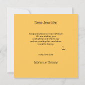 Schattige Kat met ballonnen Happy Birthday Kaart (Achterkant)