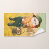Schattige kat met kip op Boerderij Bad Handdoek (Handdoek)