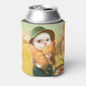 Schattige kat met kip op Boerderij Blikjeskoeler (Blikje Achterkant)