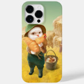 Schattige kat met kip op Boerderij Case-Mate iPhone Case (Achterkant)