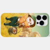 Schattige kat met kip op Boerderij Case-Mate iPhone Case (Achterkant (horizontaal))