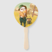 Schattige kat met kip op Boerderij Handwaaier (Achterkant)