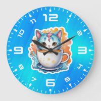 Schattige Kat Met Koffiemok Cartoon Ontwerp-94678