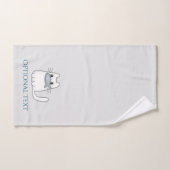 Schattige Kat met Prijs Vis Bad Handdoek (Handdoek)