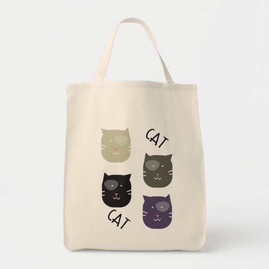 Schattige kat met vlekken Whimiscal Tote Bag (Voorkant)