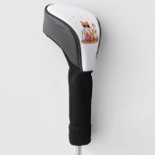 Schattige Kat Met Zonnebril Kat Speelt Bowling Voo Golfheadcover (Schuin)