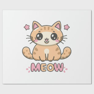 schattige kat miauw cadeaupapier