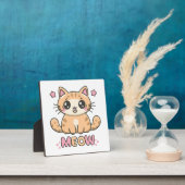 schattige kat miauw fotoplaat (Insitu)