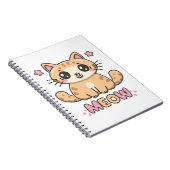 schattige kat miauw notitieboek (Rechterzijde)