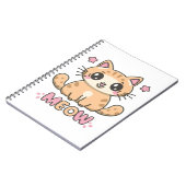 schattige kat miauw notitieboek (Linkerzijde)