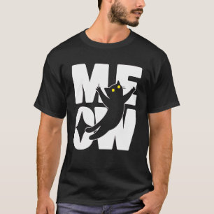 Schattige Kat MIAUW Roze Kat Liefhebber T-shirt