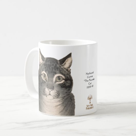 Schattige  kat Mok 19e eeuw Fine Art kat mam (Voorkant links)