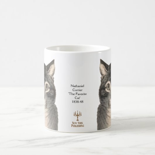 Schattige  kat Mok 19e eeuw Fine Art kat mam (Center)