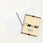 Schattige Kat Notitieboek (Binnen)