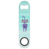 Schattige kat, ombre - wees altijd gelukkig speed flessenopener (Achterkant)