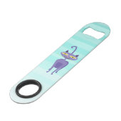 Schattige kat, ombre - wees altijd gelukkig speed flessenopener (Achterkant Gekanteld)