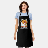 Schattige kat ontspannen in de zon - zomerhuisdier schort (Gedragen)