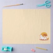 Schattige kat ontspannen in de zon - zomerhuisdier tissuepapier (Craft)