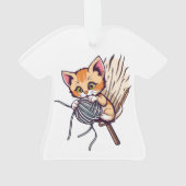 schattige kat ornament (achterkant)