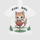 schattige kat ornament (voorkant)