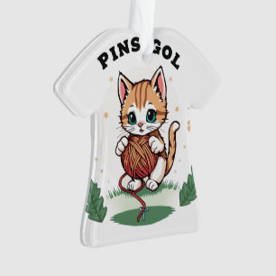 schattige kat ornament