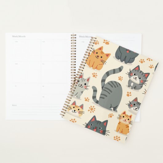 schattige kat planner (Display)