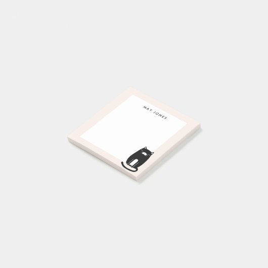 Schattige Kat Post-it® Notes (Schuin)
