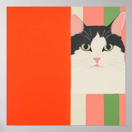 Schattige Kat Poster (Voorkant)