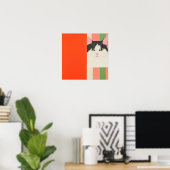 Schattige Kat Poster (Thuiskantoor)