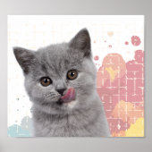 Schattige kat poster (Voorkant)