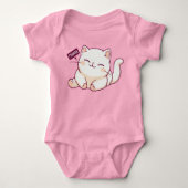 Schattige kat prrrrr romper (Voorkant)