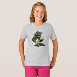 Schattige Kat Rockster Kinderen T-shirt