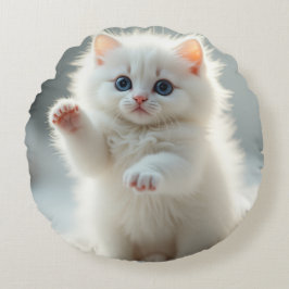Schattige Kat Rond Kussen