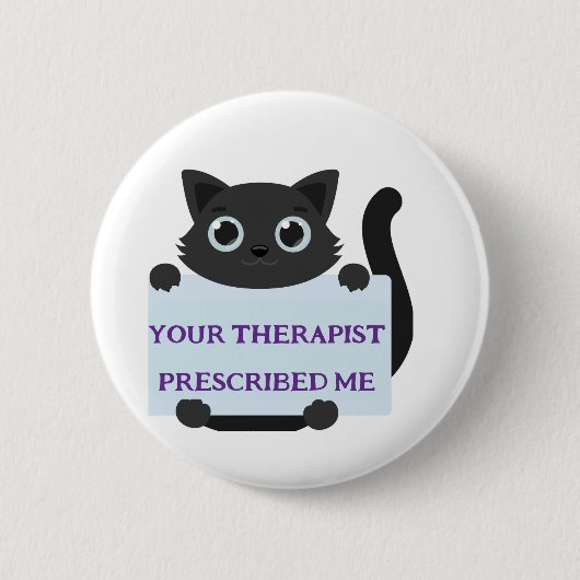 Schattige kat  ronde button 5,7 cm (Voorkant)
