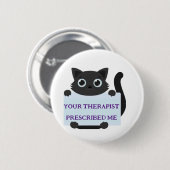 Schattige kat  ronde button 5,7 cm (Voorkant /achterkant)