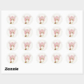 Schattige Kat Sakura Ronde Sticker (Vel)