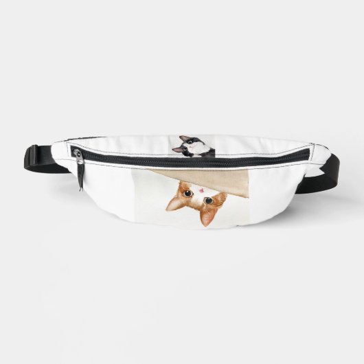 Schattige Kat Schattig Funny Cats Animal Fanny Pac Heuptasje (Voorkant)