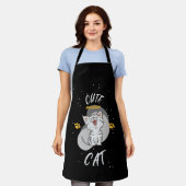 schattige kat schort (Gedragen)