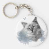 schattige kat sleutelhanger (Voorkant)
