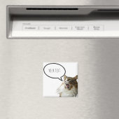 schattige kat +spraakbel magneet (Insitu (Vaatwasser))