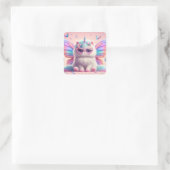 Schattige Kat sticker (Tas)