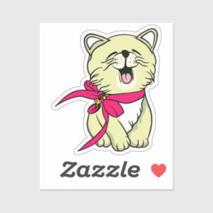 Schattige kat sticker