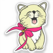 Schattige kat sticker (Voorkant)