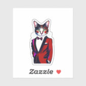 schattige kat sticker (Vel)