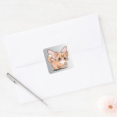 Schattige kat: Sticker voor alle kattenliefhebbers (Envelop)